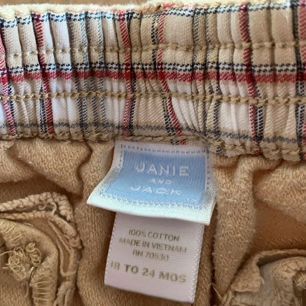 Janie and jack nubby cotton khaki pants